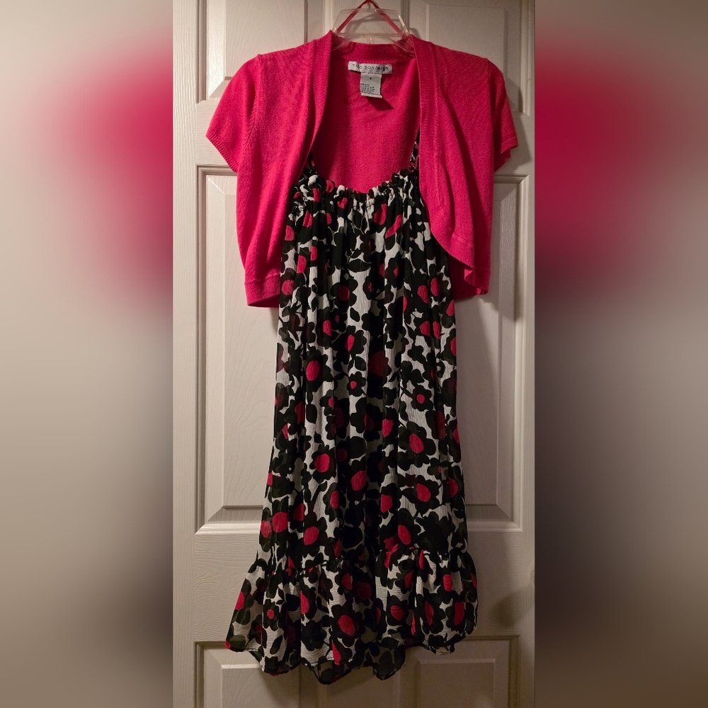 Vibrant Pink Rayon Blend Fabric